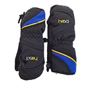 Head Mittens Gloves Black Kids XS Black Blue Nylon Waterproof Outdoors Winter